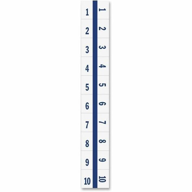 Image of Tabbies® Legal Index Tabs, 1-10, 100/PK, Blue Edge