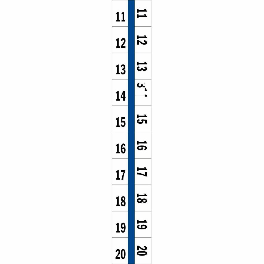 Image of Tabbies® Legal Index Tabs, 11-20, 100/PK, Blue Edge