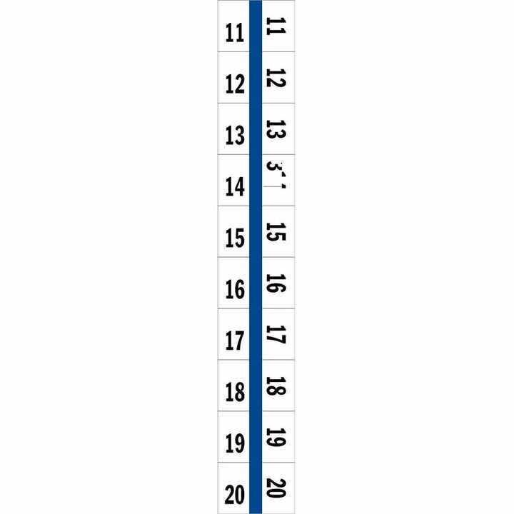 Image of Tabbies® Legal Index Tabs, 11-20, 100/PK, Blue Edge