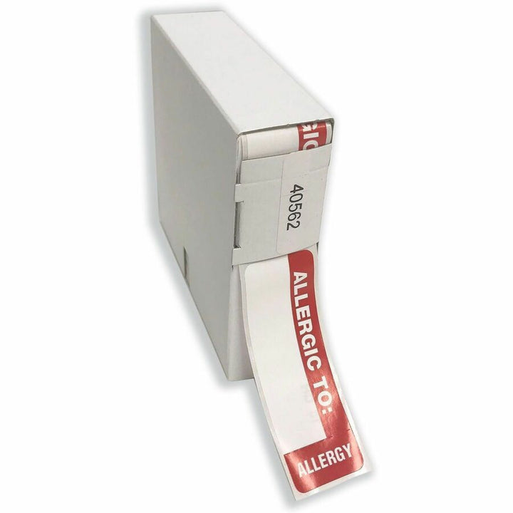 Image of Tabbies® Medical Labels, Allergic To, 1 X 3, White, 500/roll
