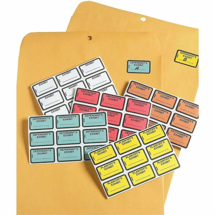 Image of Tabbies® Legal Exhibit Labels, "Plaintiff's", 1-5/8"x1",252/PK,Yellow