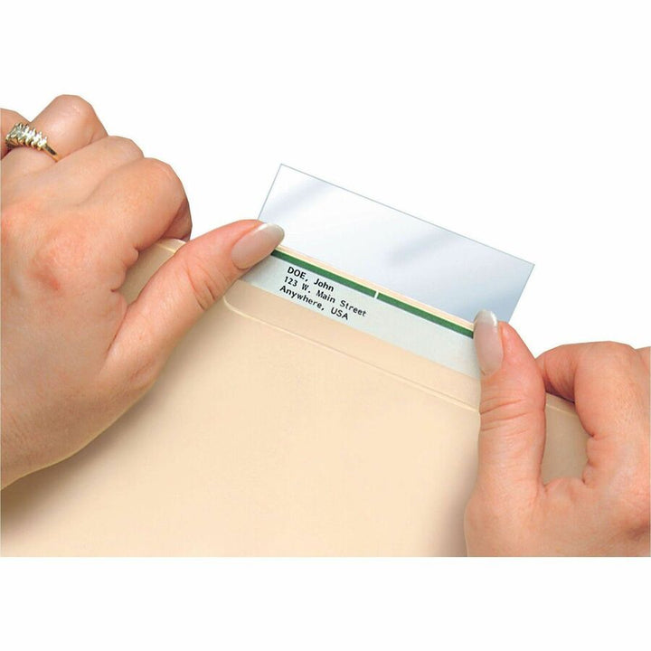 Image of Tabbies® Self Adhesive Label/File Protectors,3-1/2"x2",100/PK,CL