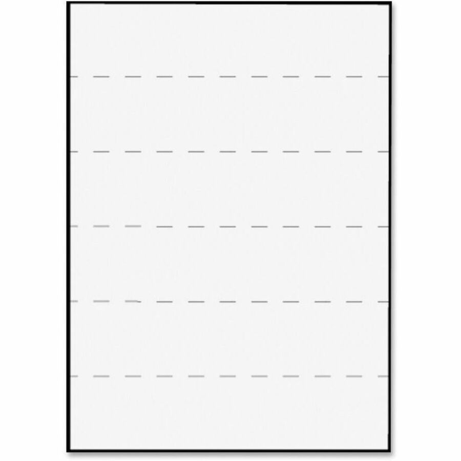 Image of Tabbies® Transcription Label, Ruled, 5/Sheet, 8-1/2"x2",100/BX, WE