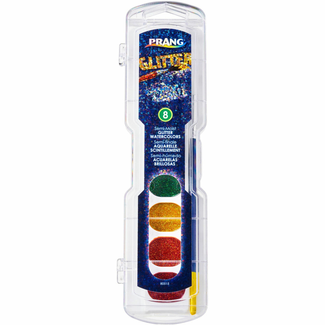 Image of Dixon® Washable Glitter,No.9 Paintbrush Included,Nontoxic,8/Set