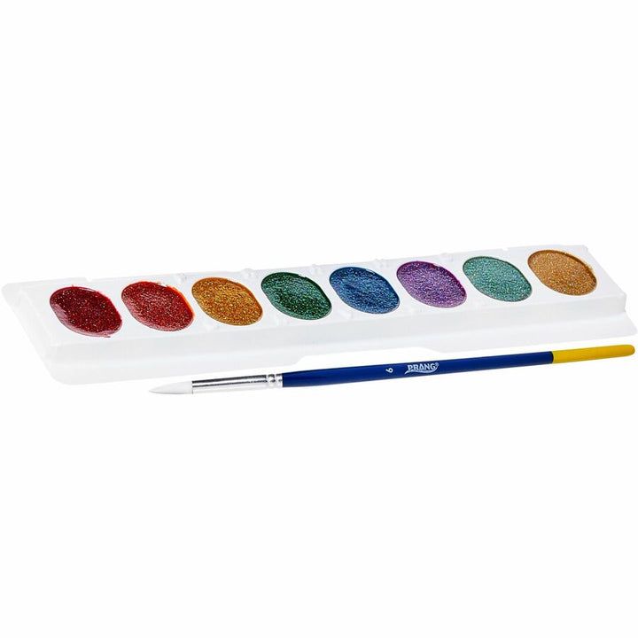 Image of Dixon® Washable Glitter,No.9 Paintbrush Included,Nontoxic,8/Set