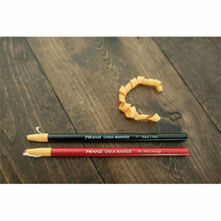 Image of Dixon Industrial 00079 Phano Nontoxic China Markers, Red Lead, Red Barrel, 12 / Dozen