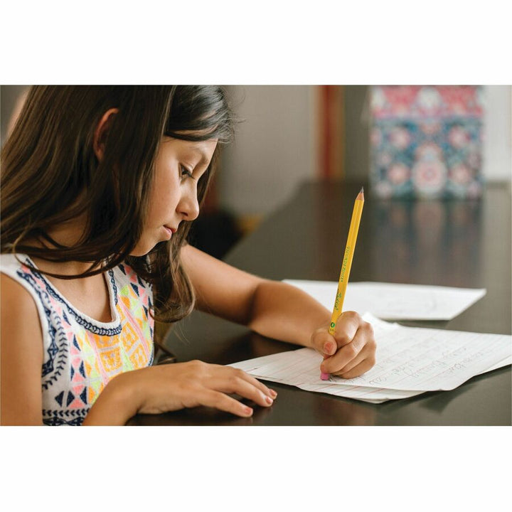 Image of Ticonderoga 13304 Laddie No. 2 Pencils with Erasers, #2, Yellow Barrel, 1 Dozen
