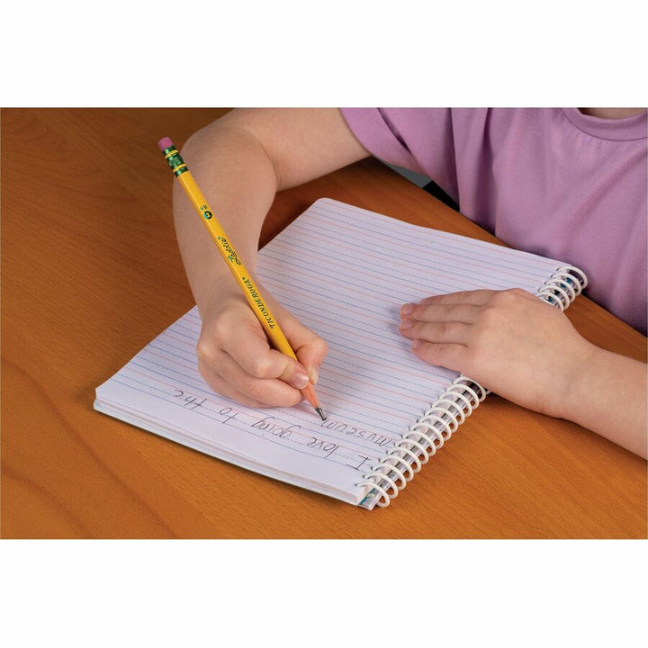 Image of Ticonderoga 13304 Laddie No. 2 Pencils with Erasers, #2, Yellow Barrel, 1 Dozen