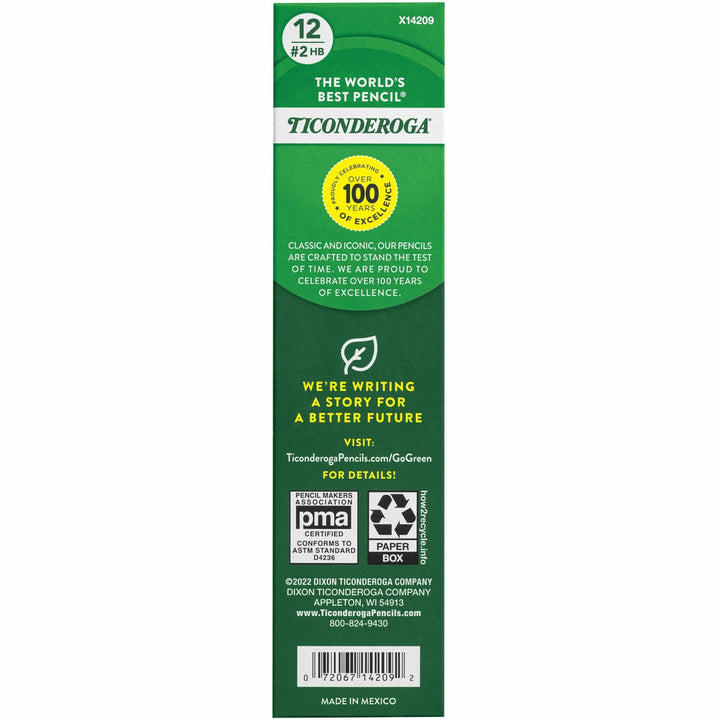 Image of Ticonderoga 14209 Pre-Sharpened Erasable Checking Pencils, Blue Lead, HB, 12 / Dozen