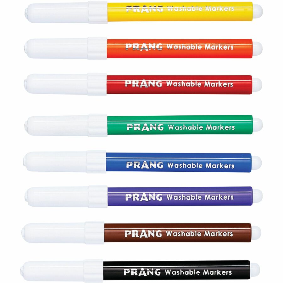 Image of Dixon® Washable Markers,Master Pack,Bullet,25/Color,200/BX,AST