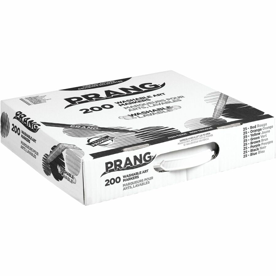 Image of Dixon® Washable Markers,Master Pack,Bullet,25/Color,200/BX,AST
