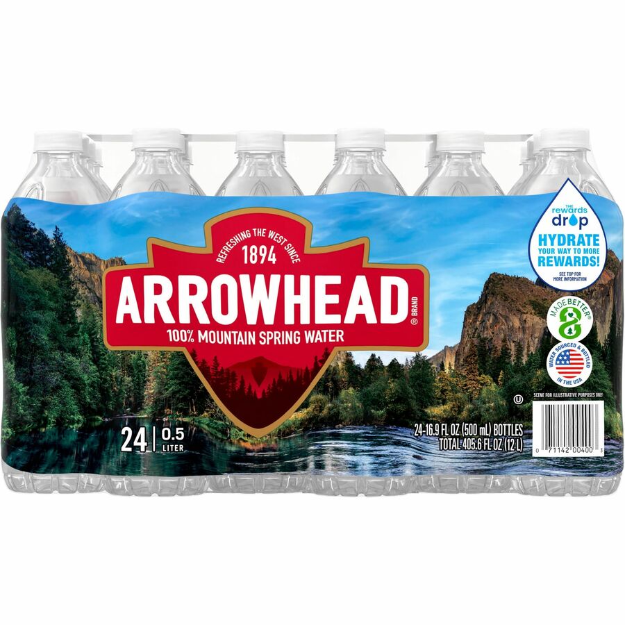 Image of Nestle Waters® Spring Water, 0.5 Liter Bottles, 24/CT