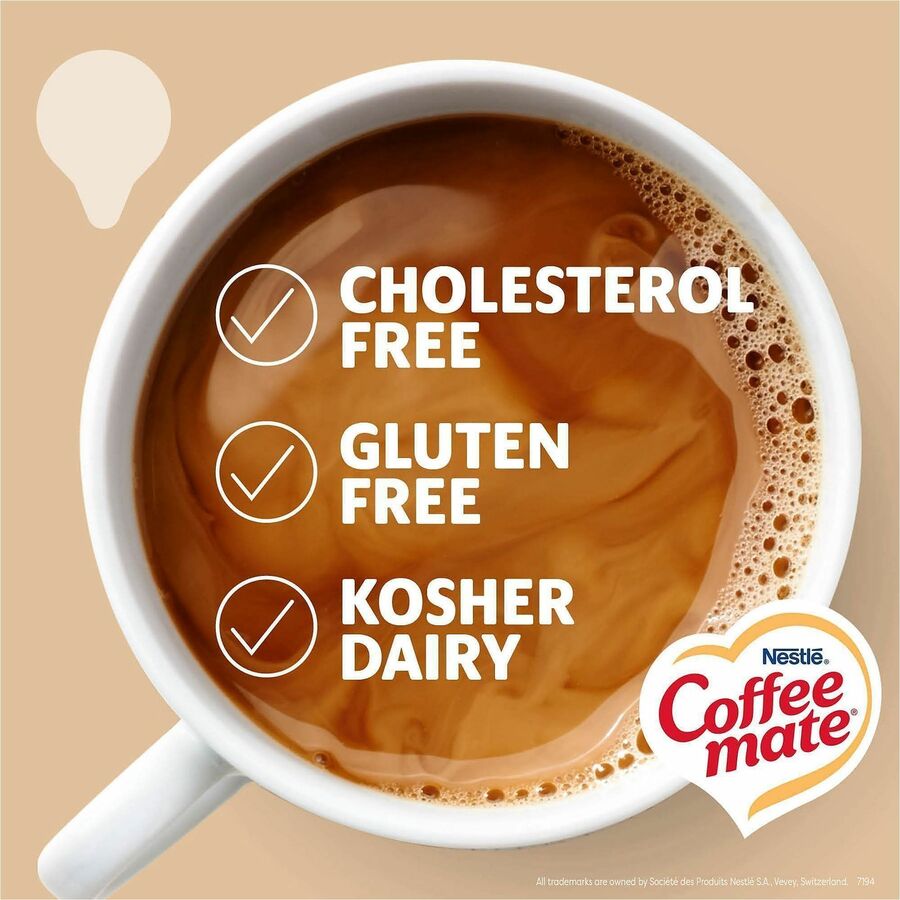 Image of Coffee mate 35110 Original Nondairy Liquid Creamer Singles, Original Flavor, 0.38 fl oz (11 mL), 50 Serving, 50 / Box