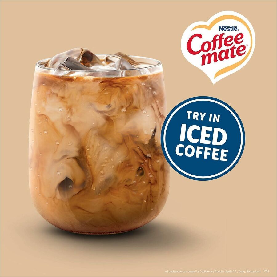Image of Coffee mate 35110 Original Nondairy Liquid Creamer Singles, Original Flavor, 0.38 fl oz (11 mL), 50 Serving, 50 / Box
