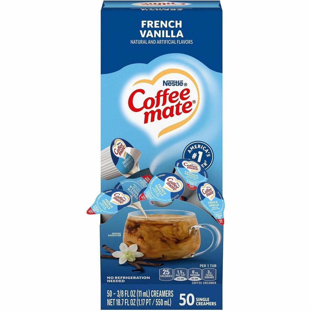 Image of Coffee mate 35170 French Vanilla Nondairy Liquid Creamer Singles