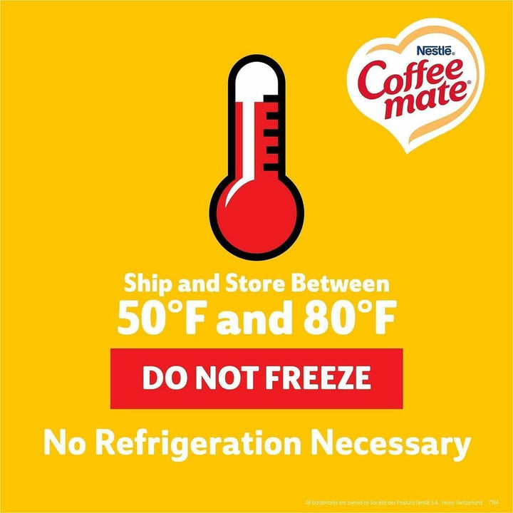 Image of Coffee mate 35180 Hazelnut Nondairy Liquid Creamer Singles, Artificial Hazelnut Flavor, 0.38 fl oz (11 mL), 50 Serving, 50 / Box