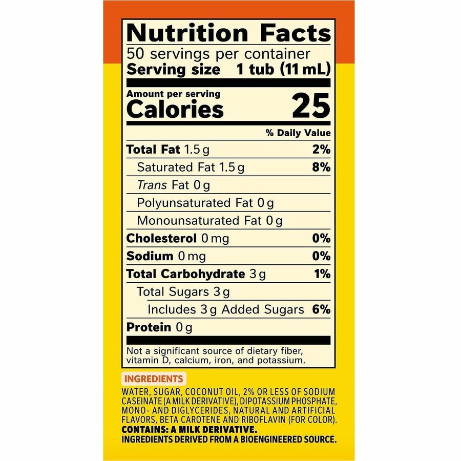 Image of Coffee mate 35180 Hazelnut Nondairy Liquid Creamer Singles, Artificial Hazelnut Flavor, 0.38 fl oz (11 mL), 50 Serving, 50 / Box