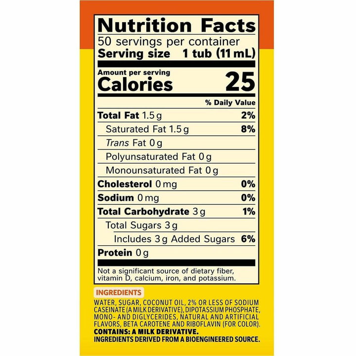 Image of Coffee mate 35180 Hazelnut Nondairy Liquid Creamer Singles, Artificial Hazelnut Flavor, 0.38 fl oz (11 mL), 50 Serving, 50 / Box