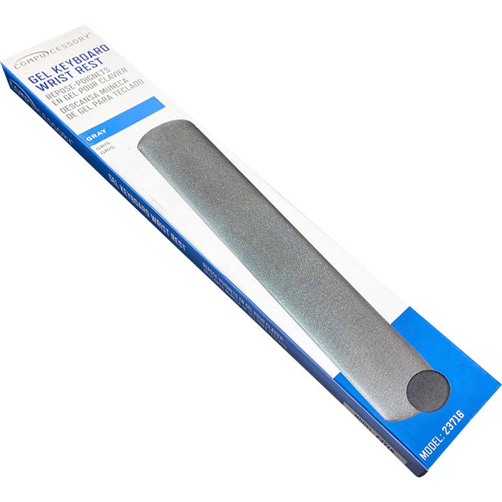 Image of Compucessory Gel Keyboard Wrist Rest Pad, 19"x2-7/8"x3/4", Gray