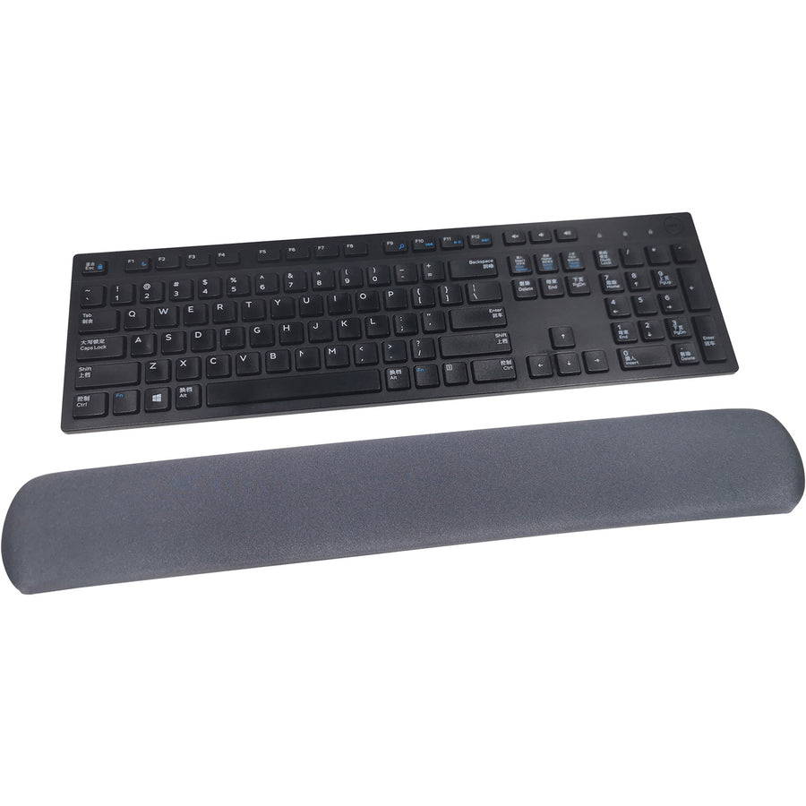 Image of Compucessory Gel Keyboard Wrist Rest Pad, 19"x2-7/8"x3/4", Gray