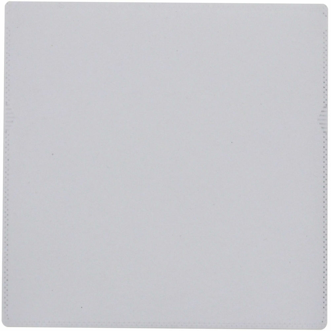 Image of Compucessory 26555 Self-Adhesive Poly CD/DVD Holders, 1 x CD/DVD Capacity, White, Polypropylene, 50 / Pack