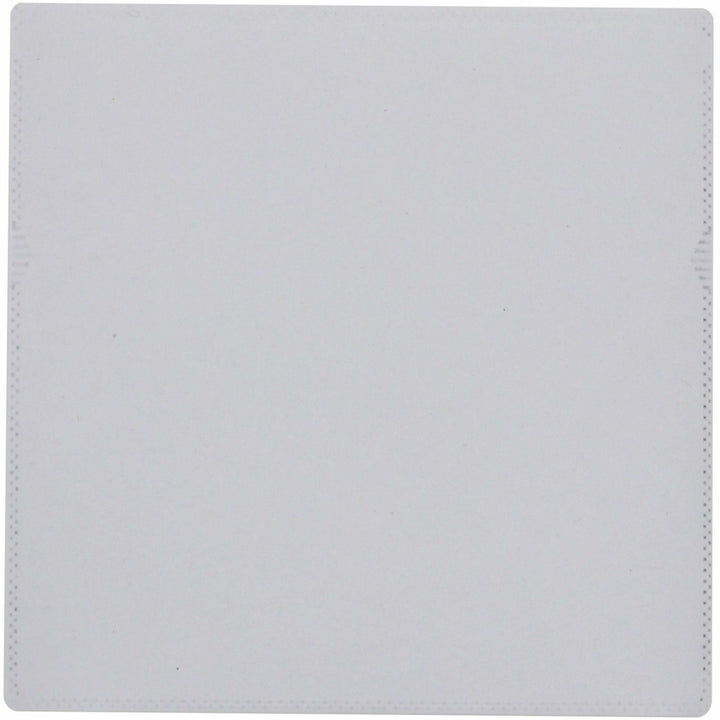 Image of Compucessory 26555 Self-Adhesive Poly CD/DVD Holders, 1 x CD/DVD Capacity, White, Polypropylene, 50 / Pack