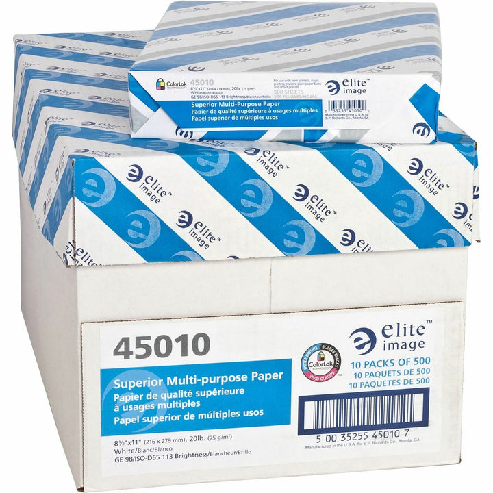 Image of Elite Image Multipurpose Paper,98 GE,20Ib.,8-1/2"x11",500/PK,10/CT,WE