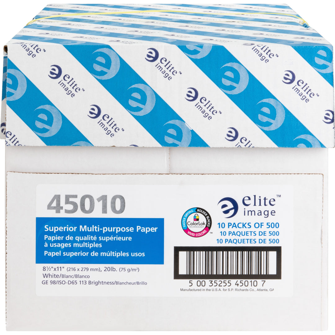 Image of Elite Image Multipurpose Paper,98 GE,20Ib.,8-1/2"x11",500/PK,10/CT,WE