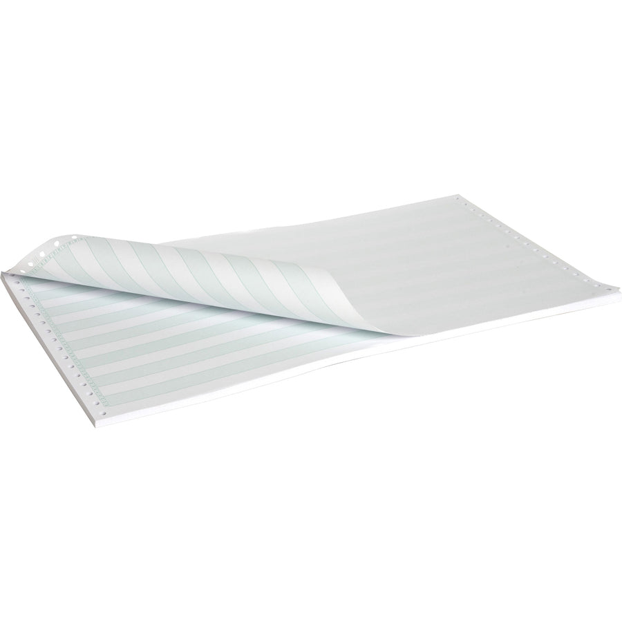 Image of Sparco Computer Paper,20 lb.,1Prt,14-7/8"x8-1/2",2600/CT,1/2"GN Bar