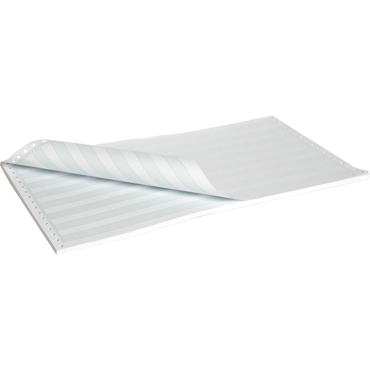 Image of Sparco Computer Paper,20 lb.,1Prt,14-7/8"x8-1/2",2600/CT,1/2"GN Bar