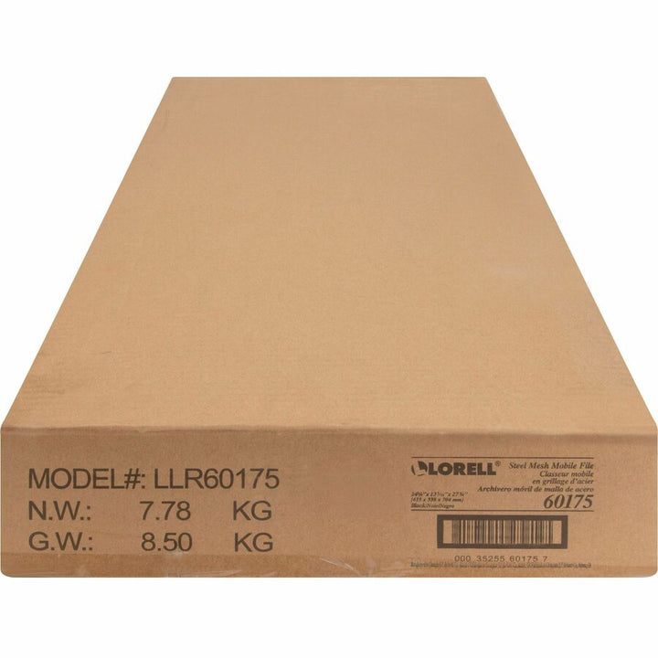 Image of Lorell Mesh Rolling File,Letter,Hanging,13-1/4"x24"x27-7/10",BK