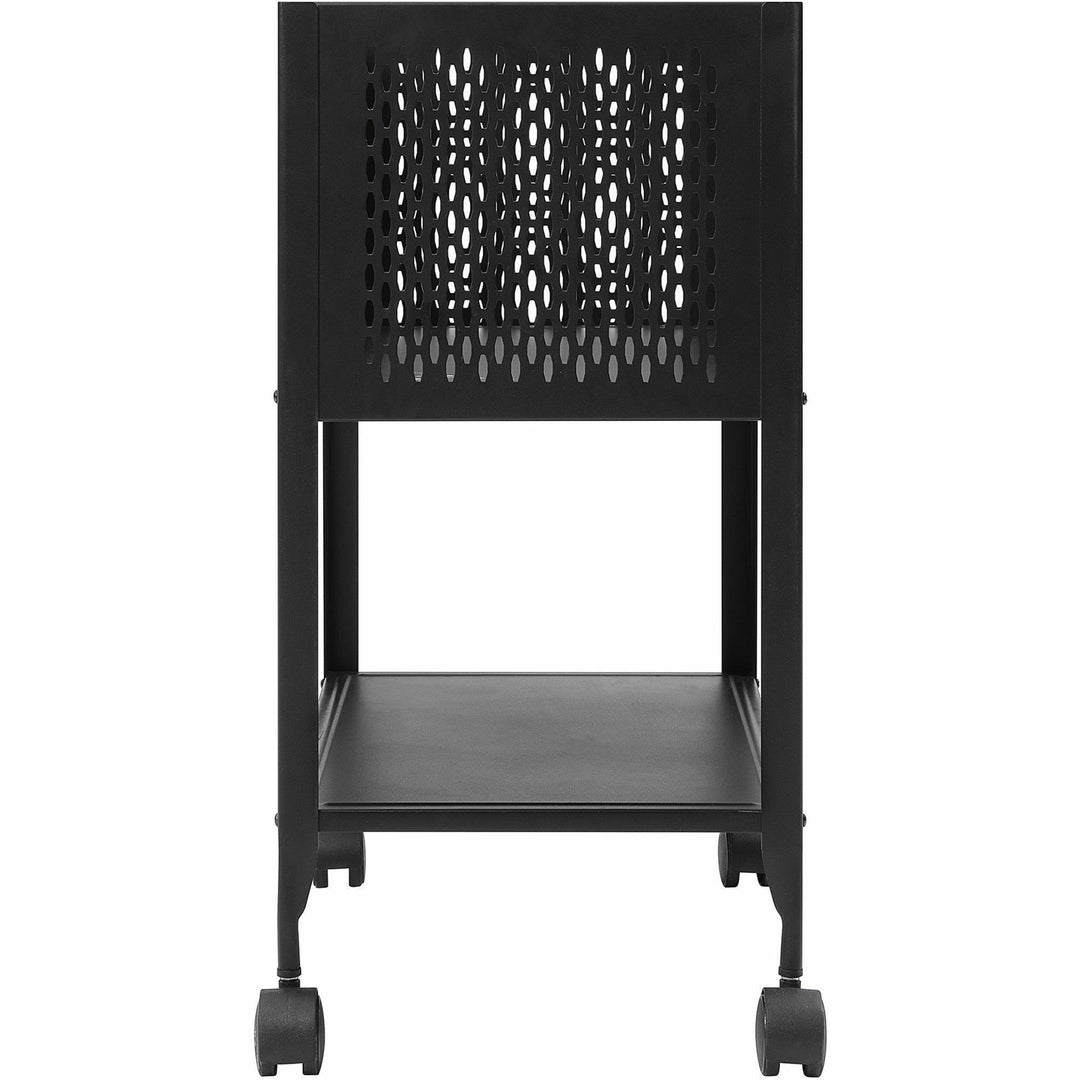 Image of Lorell Mesh Rolling File,Letter,Hanging,13-1/4"x24"x27-7/10",BK
