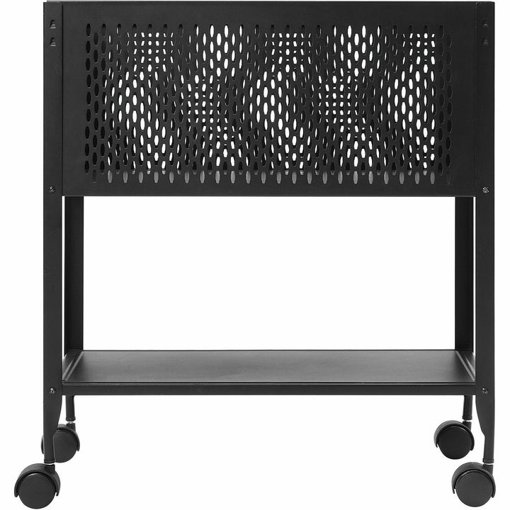 Image of Lorell Mesh Rolling File,Letter,Hanging,13-1/4"x24"x27-7/10",BK