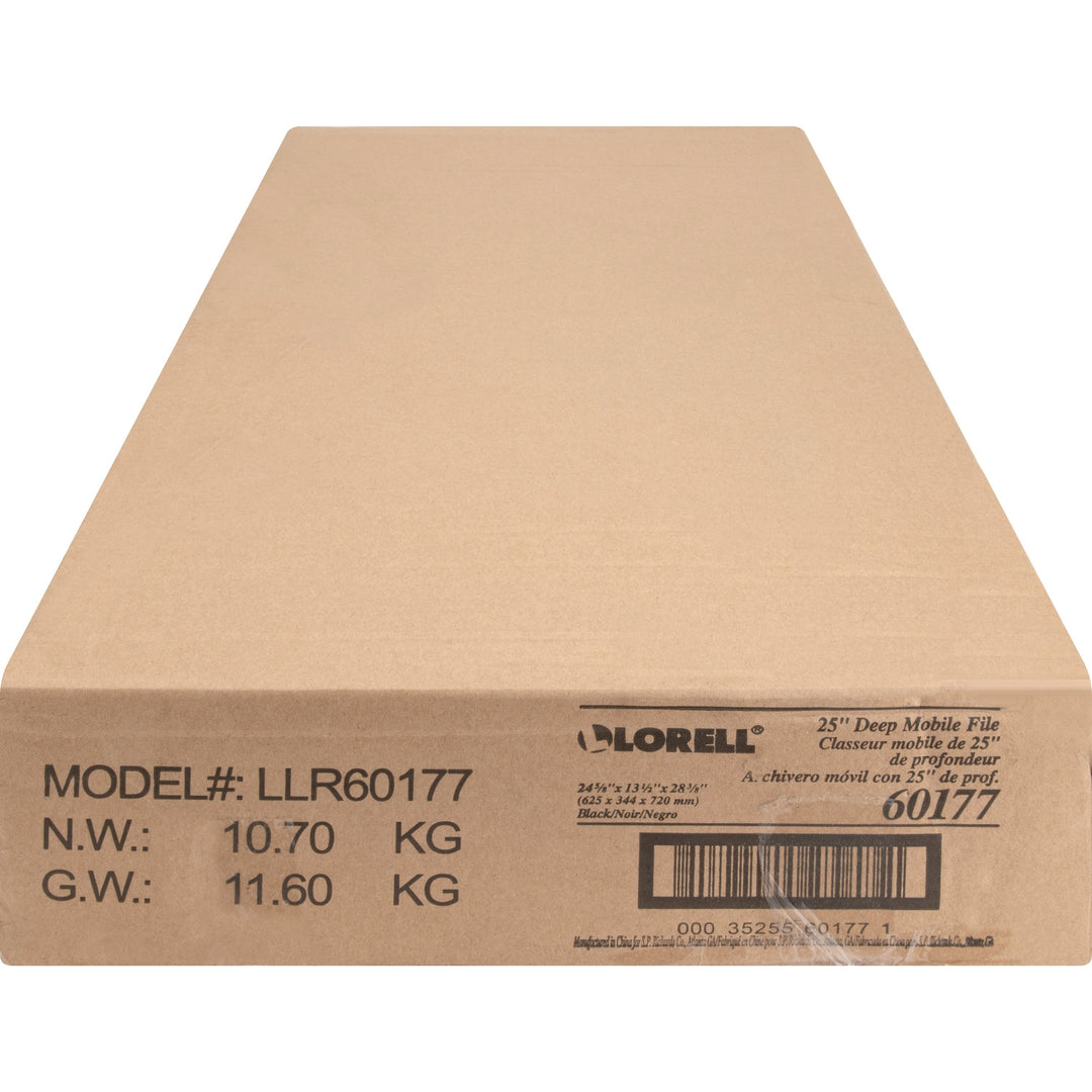Image of Lorell Standard Mobile File, Locking, 13-1/2"x24-3/4"x28-1/4", BK