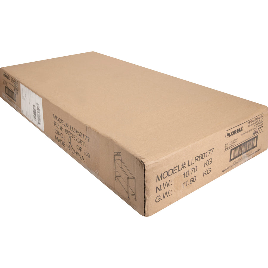 Image of Lorell Standard Mobile File, Locking, 13-1/2"x24-3/4"x28-1/4", BK