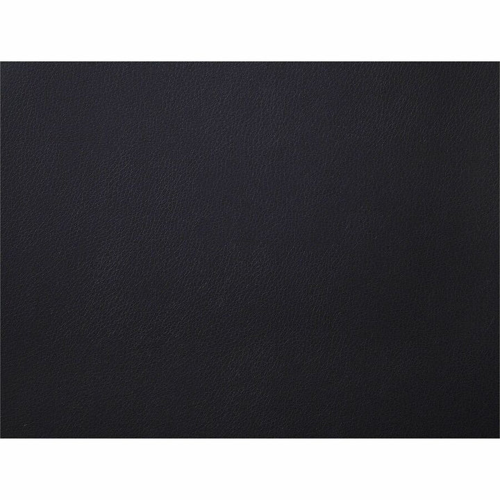 Image of Lorell 60116 Tufted Executive High-Back Office Chair, Black Seat Color, Leather Seat Material, Black Frame Color, 5-star Base, Black, 1 Each