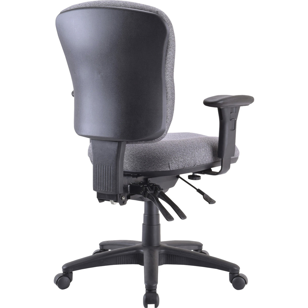 Image of Lorell Mid-back Task Chair, 26-3/4"x26"x39-1/4-42", Gray