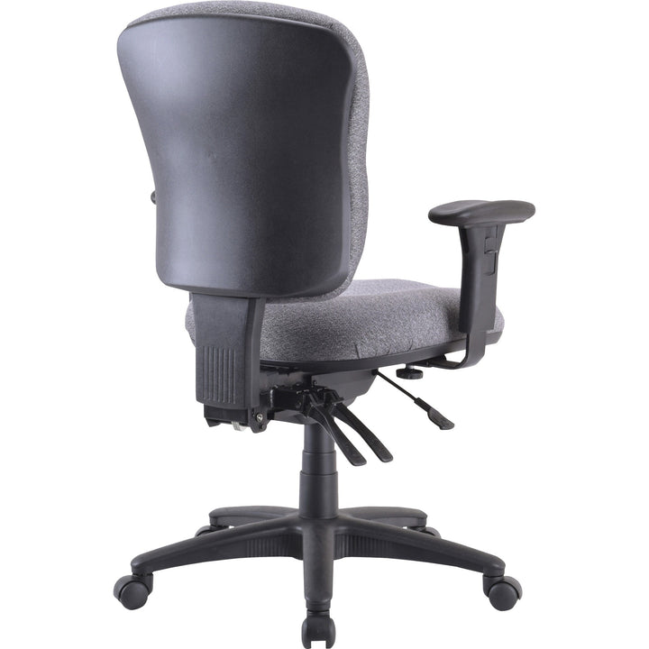 Image of Lorell Mid-back Task Chair, 26-3/4"x26"x39-1/4-42", Gray