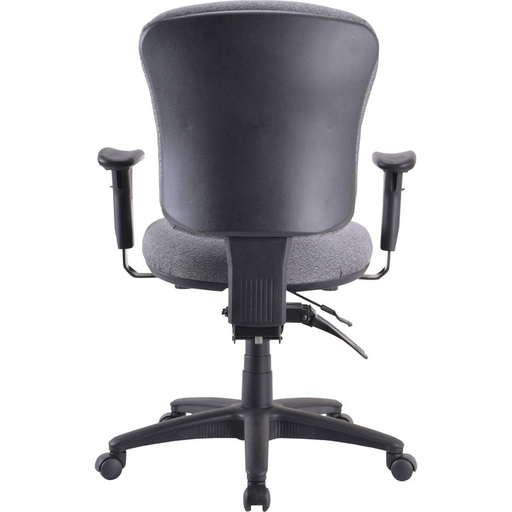Image of Lorell Mid-back Task Chair, 26-3/4"x26"x39-1/4-42", Gray