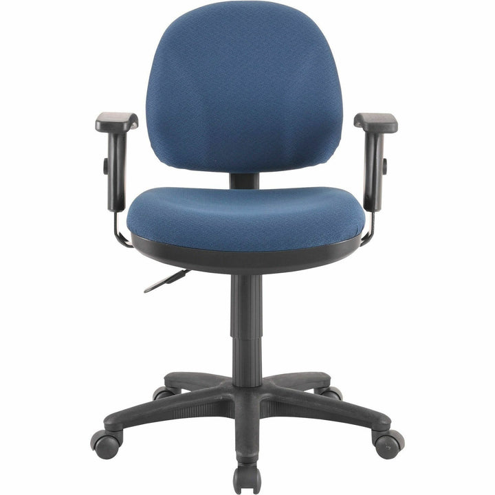 Image of Lorell Task Chair, Adjustable, 24"x24"x33"-38", Blue