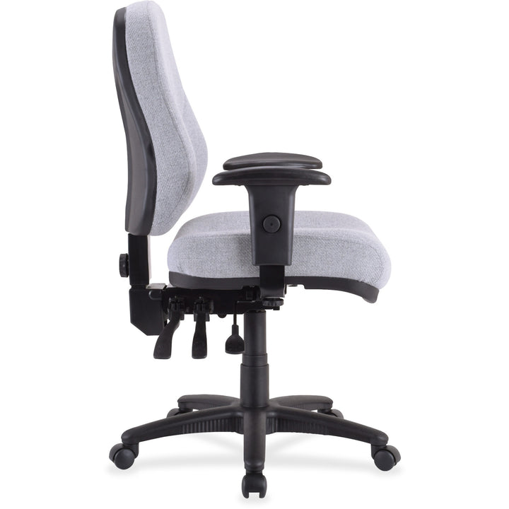 Image of Lorell Multi-Task Chair,High-Back,26-7/8"x26"x39"to42-1/2",Gray