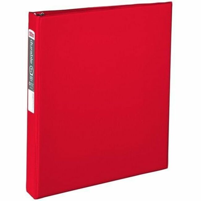 Image of Avery® Durable Non-View Binder With Durahinge And Slant Rings, 3 Rings, 1" Capacity, 11 X 8.5, Red