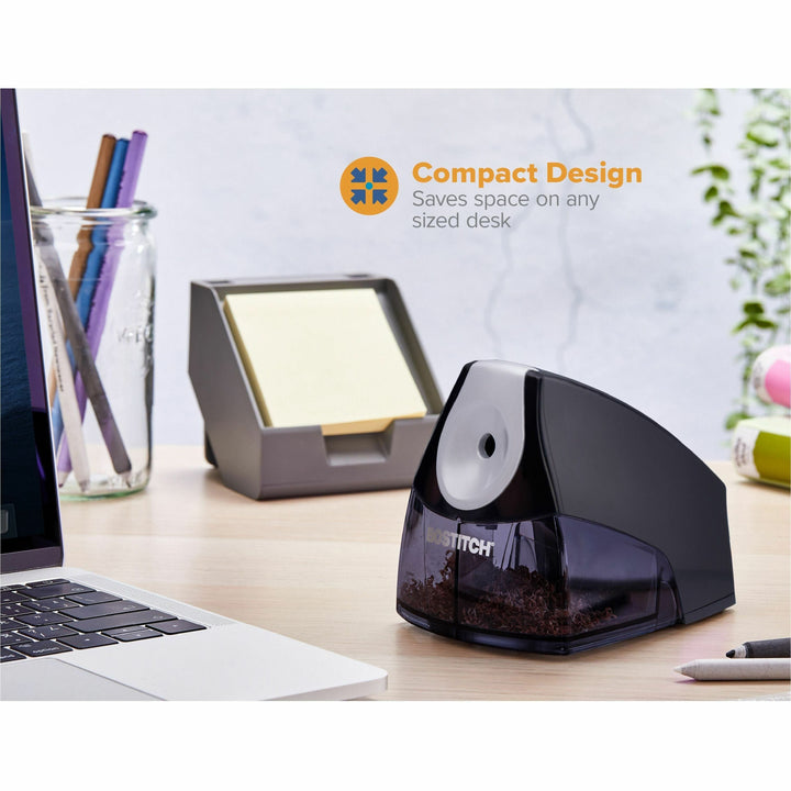 Image of Bostitch® Personal Electric Pencil Sharpener, Ac-Powered, 4.25 X 8.4 X 4, Black