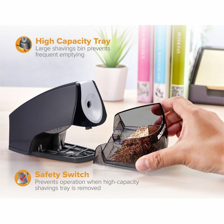 Image of Bostitch® Personal Electric Pencil Sharpener, Ac-Powered, 4.25 X 8.4 X 4, Black