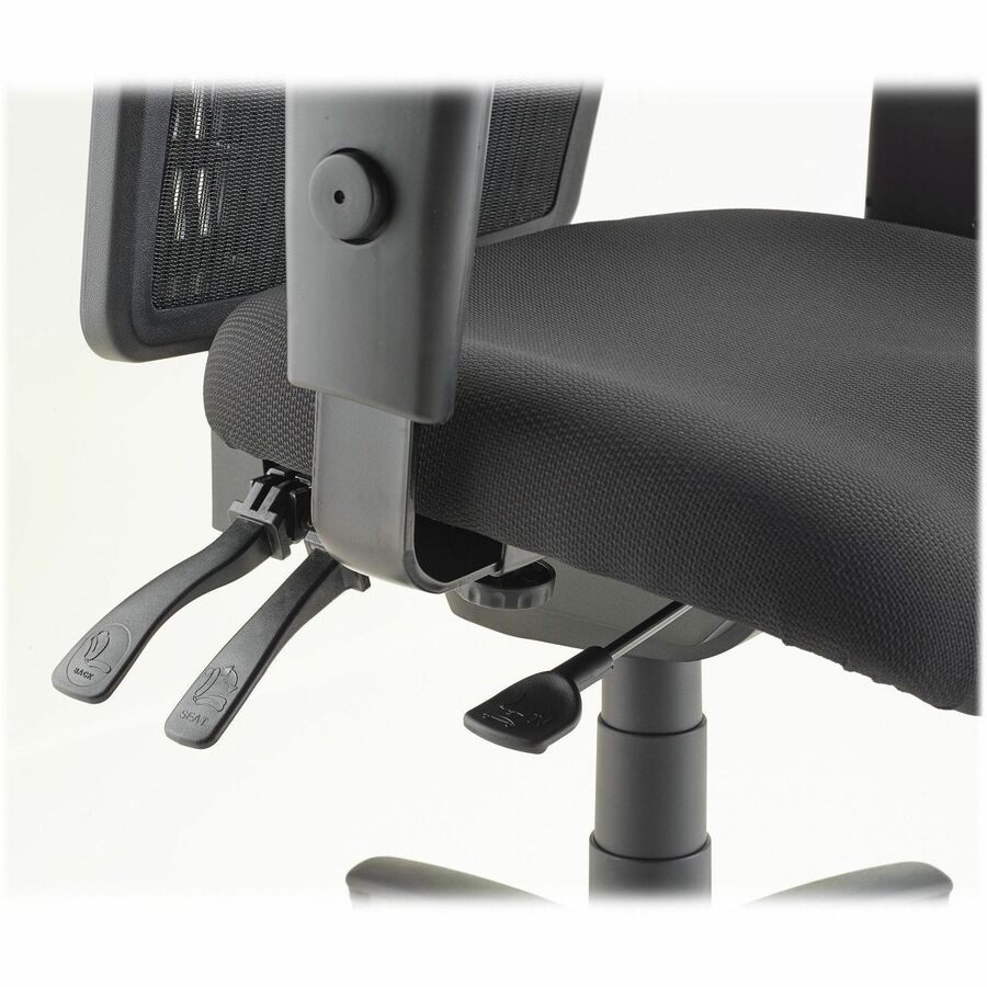 Image of Lorell High-Back Chair, Exec, Mesh, 28-1/2"x28-1/2"x45", Black