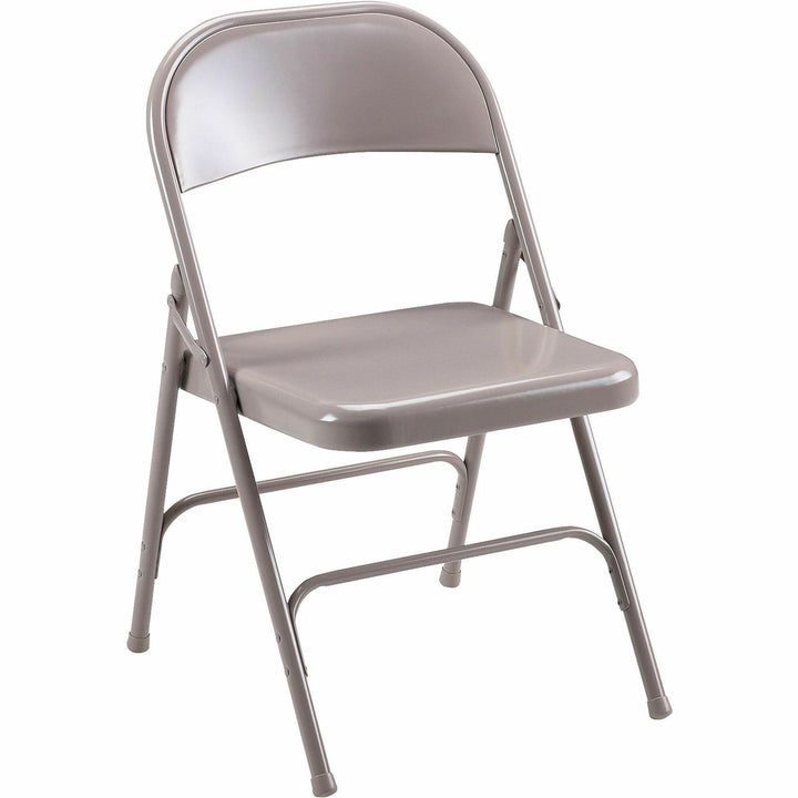 Image of Lorell Folding Chairs,Steel Seat,19-3/8"x18-1/4"x29-5/8",4/CT,BG