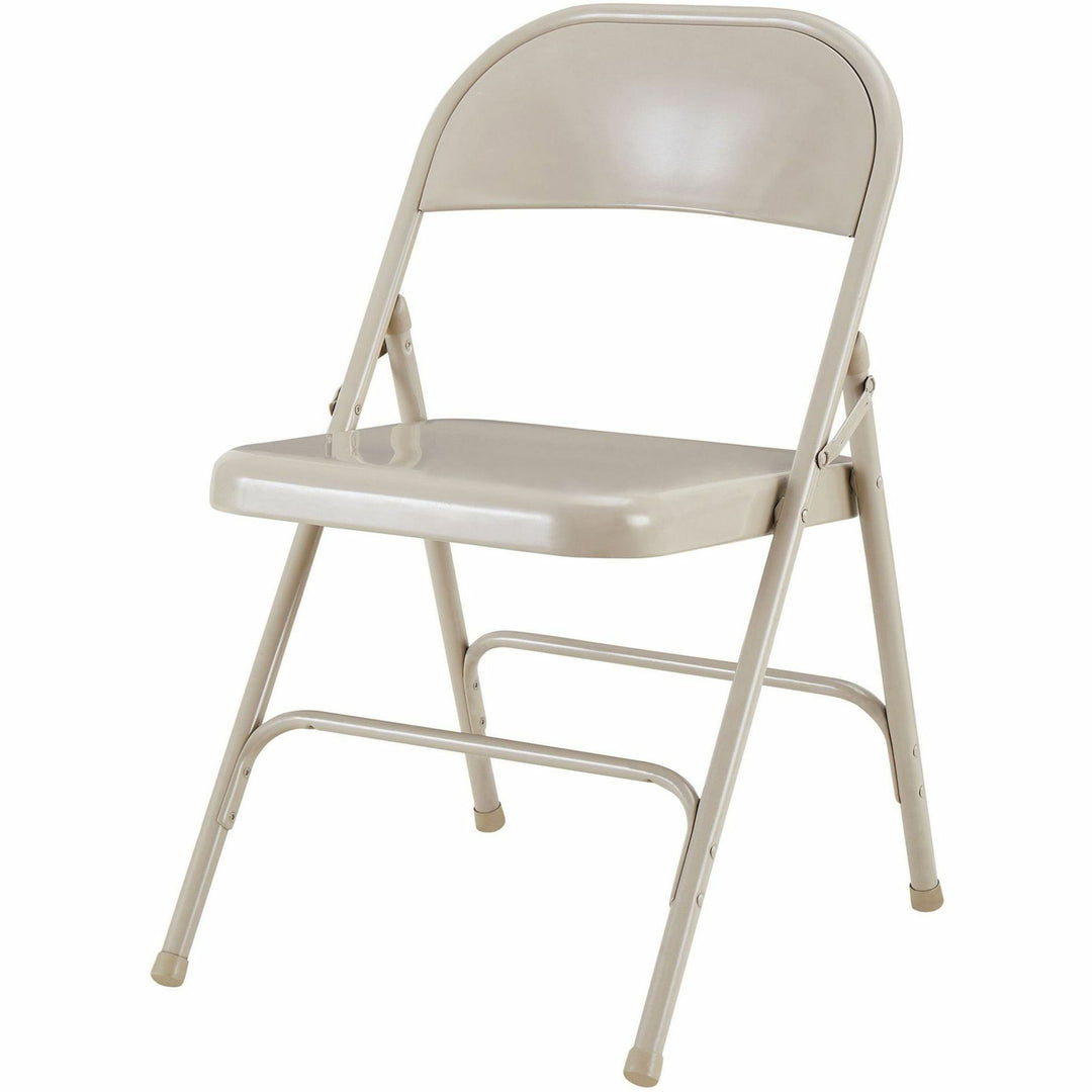Image of Lorell Folding Chairs,Steel Seat,19-3/8"x18-1/4"x29-5/8",4/CT,BG