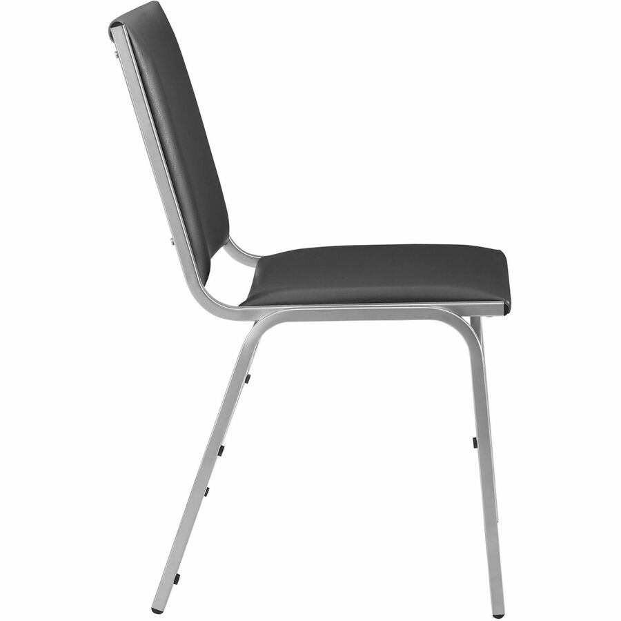 Image of Lorell Stacking Chairs, Armless, 20-3/4"x19-3/8"x35-5/8",4/CT,Black