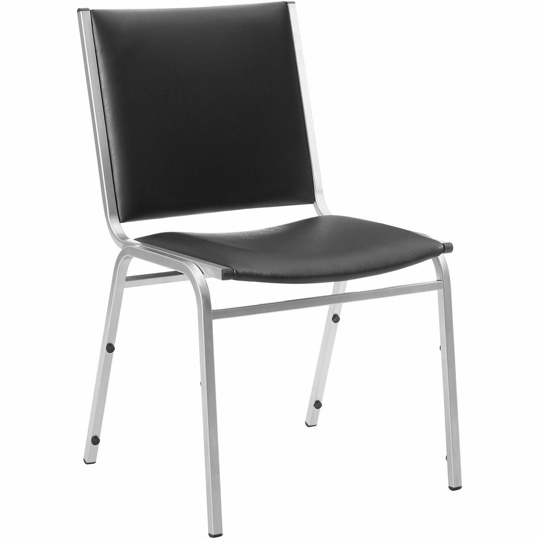 Image of Lorell Stacking Chairs, Armless, 20-3/4"x19-3/8"x35-5/8",4/CT,Black