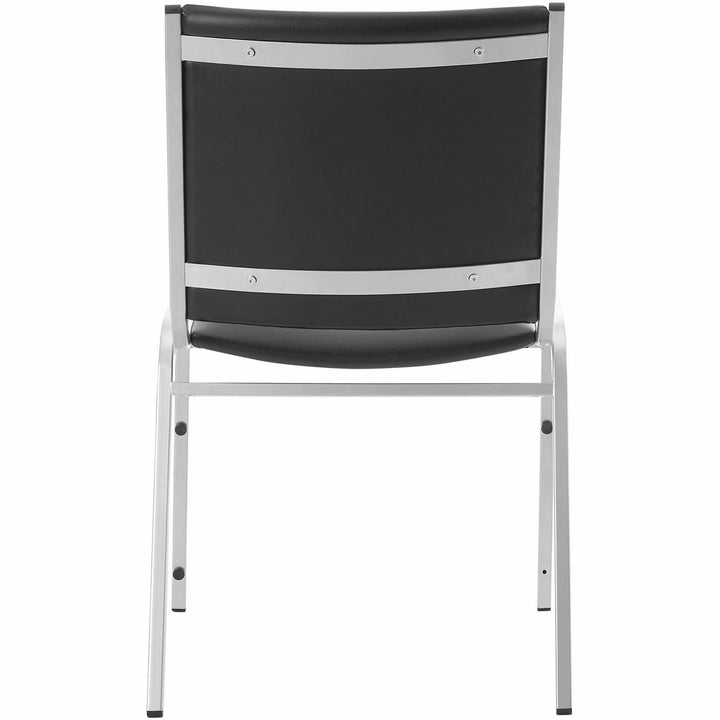 Image of Lorell Stacking Chairs, Armless, 20-3/4"x19-3/8"x35-5/8",4/CT,Black